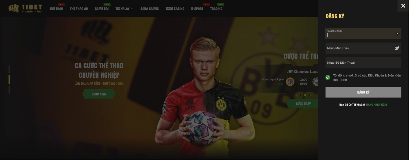 screenshot 11bet